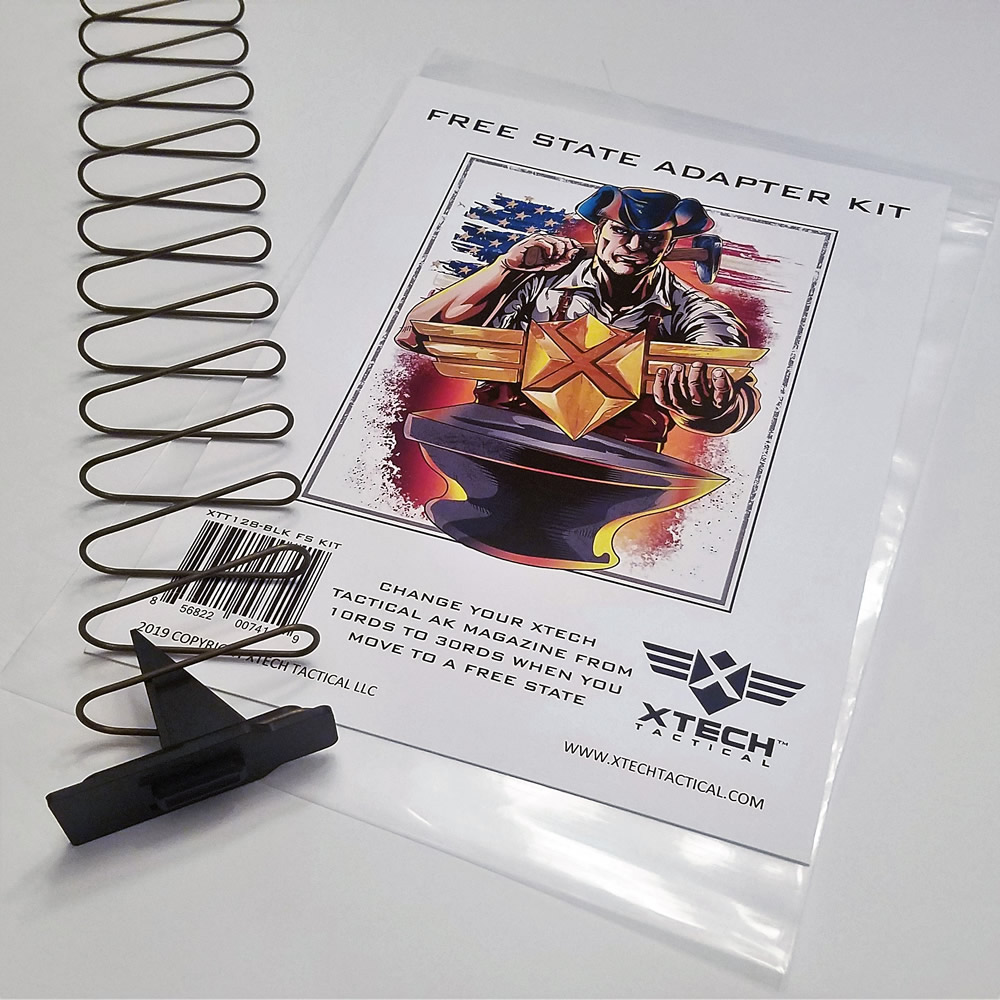 MAG47 Free State Adaptor kit with packaging shown flat