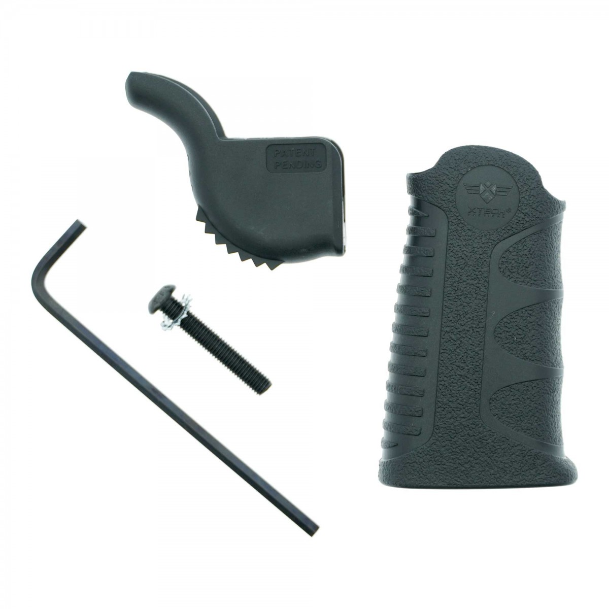 Two piece AR15 grip offers three angles in one grip