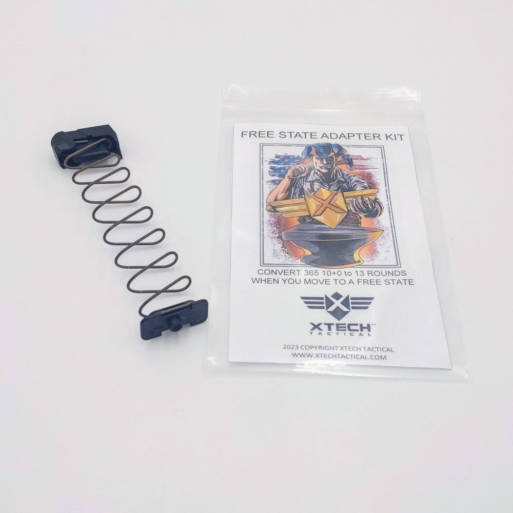 MTX 365 Free State Adaptor Kit shown flat with insert card and bag