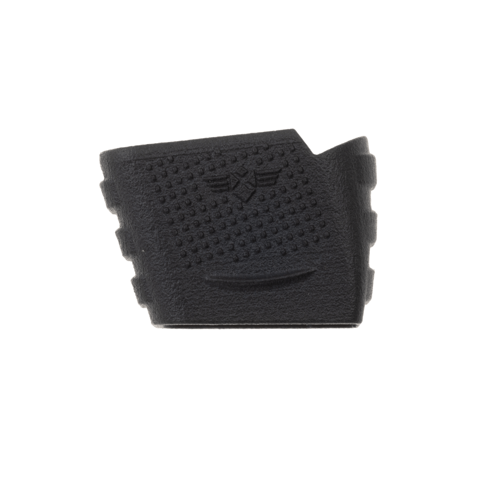 Glock 26 17 round mag adaptor facing left in black