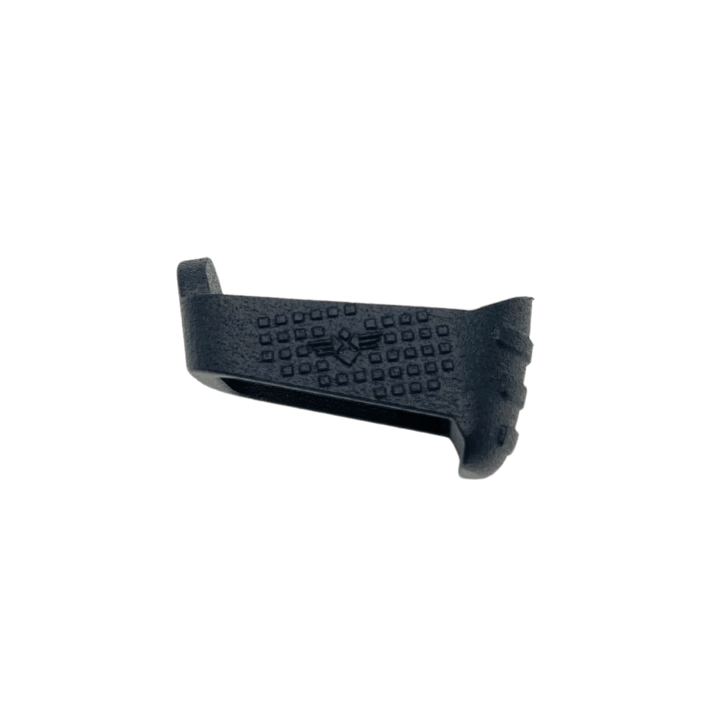 Magazine sleeve for glock 19 with cutout facing left in black