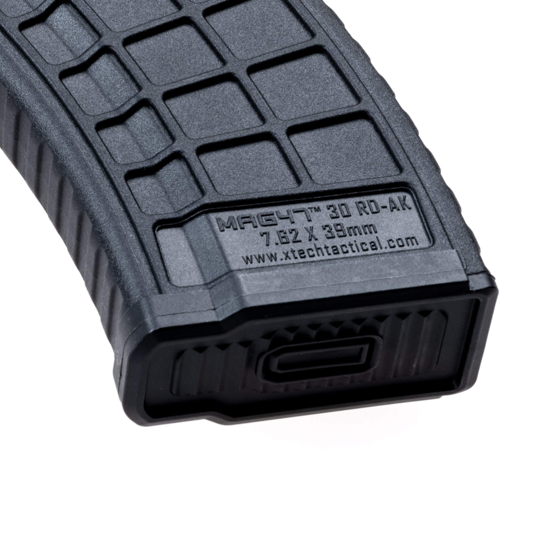 MAG47 Gen2 BHO showing the base plate that has a easy to press black button