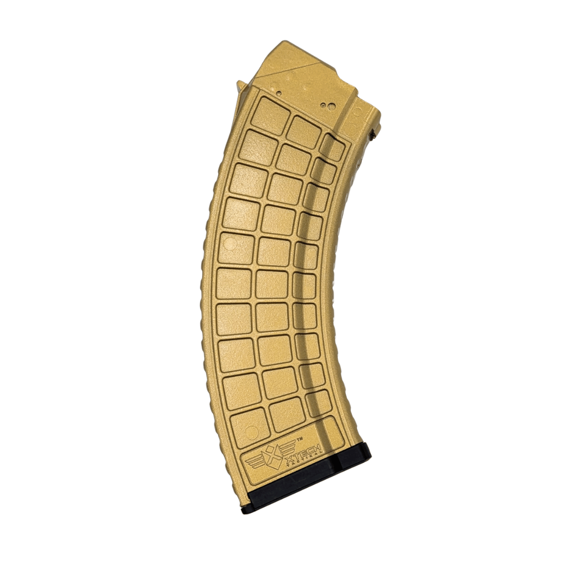 Gold Ak magazine facing right