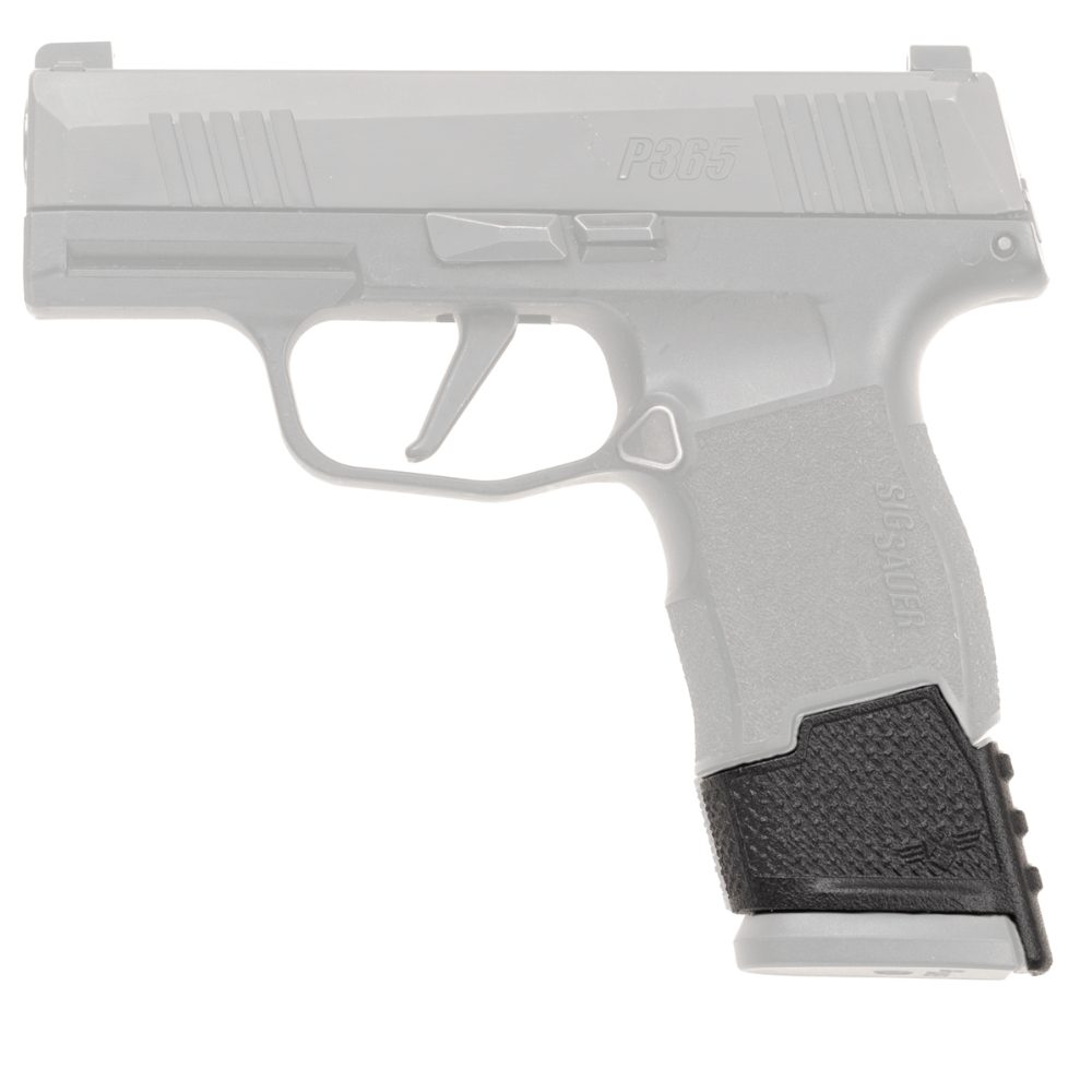 P365 17 round magazine adaptor shown left