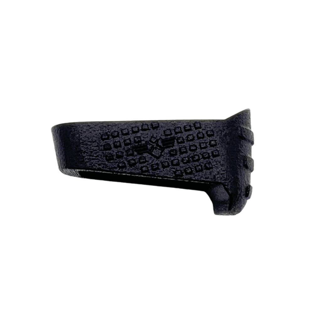 Magazine sleeve for glock 19 and 17rd magazine in black facing left