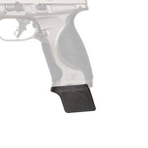 M&P extension for magazine shown on pistol with handgun transparent