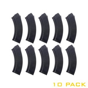 Ten ak47 slab side magazines in black