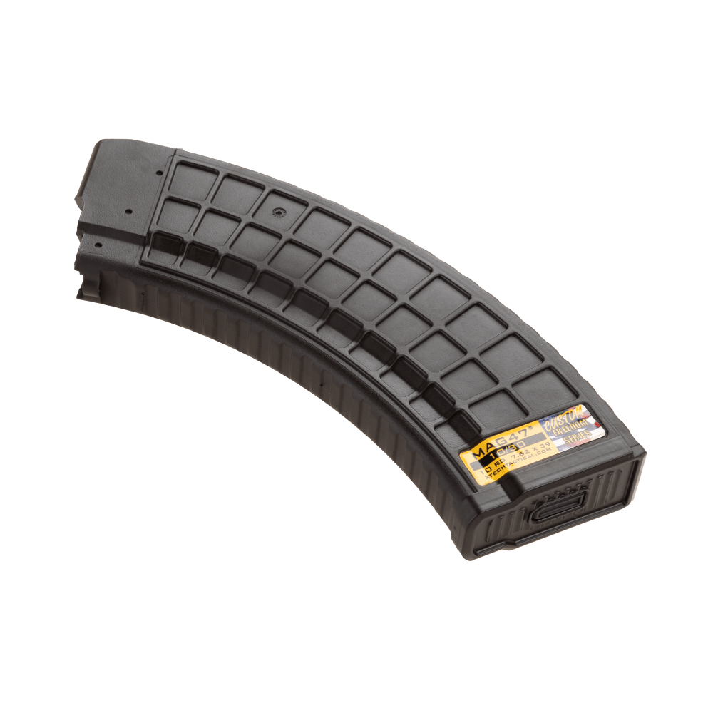 Plum AK clip shown upright leaning left